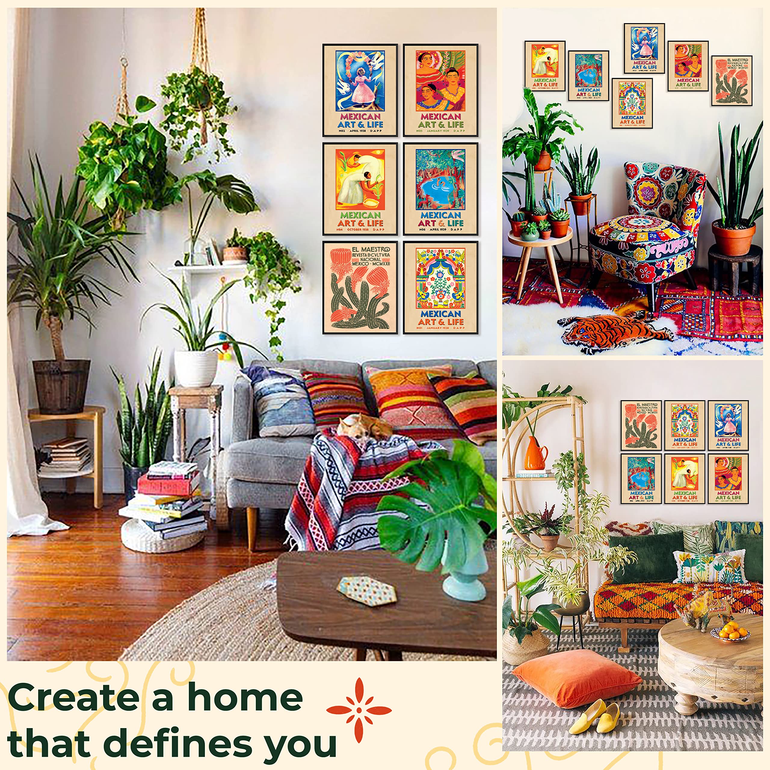 Amazon.co.jp: 97 Decor メキシコ装飾 自宅用 - メキシコアート 壁装飾